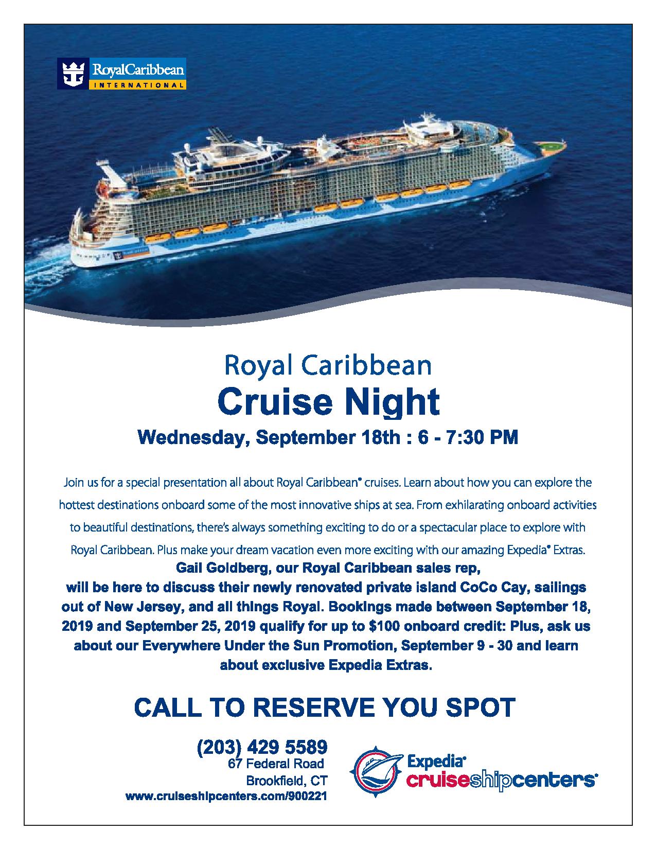Royal Caribbean Cruise Night! - Brookfield